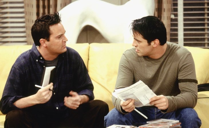 Chandler y Joey en 'Friends'