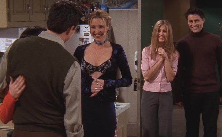 Todos se acaban enterando de la relación entre Monica y Chandler en 'Friends'