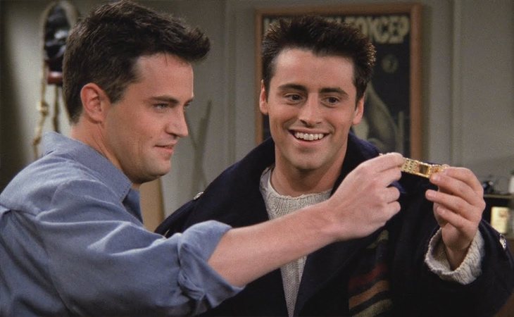 Chandler y Joey, grandes amigos en 'Friends'