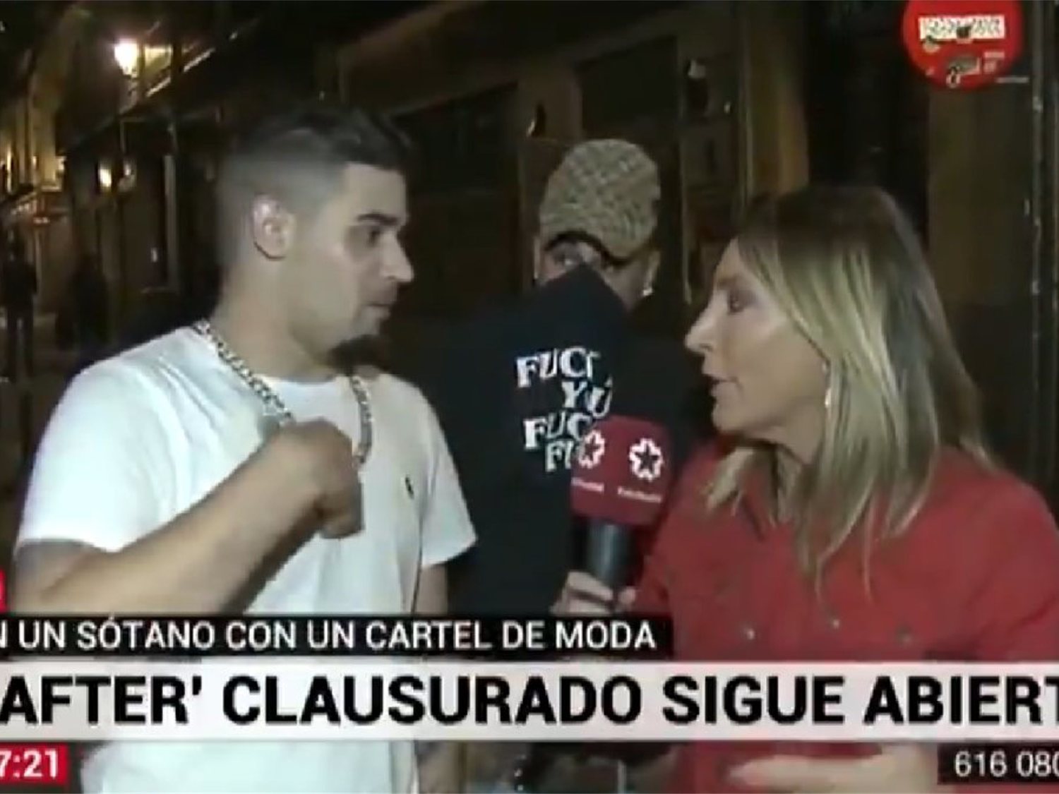 La loca conexión de Telemadrid con un joven de after: "Hay apuñalamientos, pero entre coleguillas"