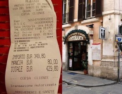 Nuevo 'sablazo' a dos turistas japonesas: 430 euros por unos espagueti en Roma