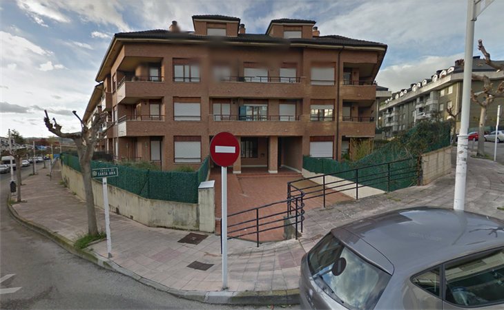 La calle Santa Ana en Castro Urdiales, zona donde vivía la mujer que encontró la cabeza de Jesús María