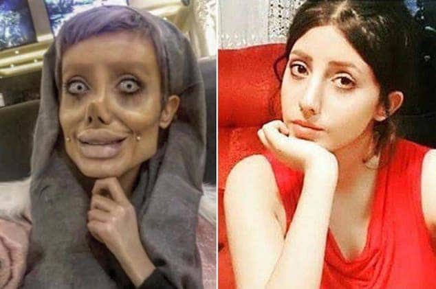 Sahar Tabar, con y sin maquillaje