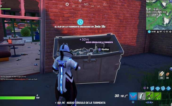 Escóndete de tus enemigos en Fortnite