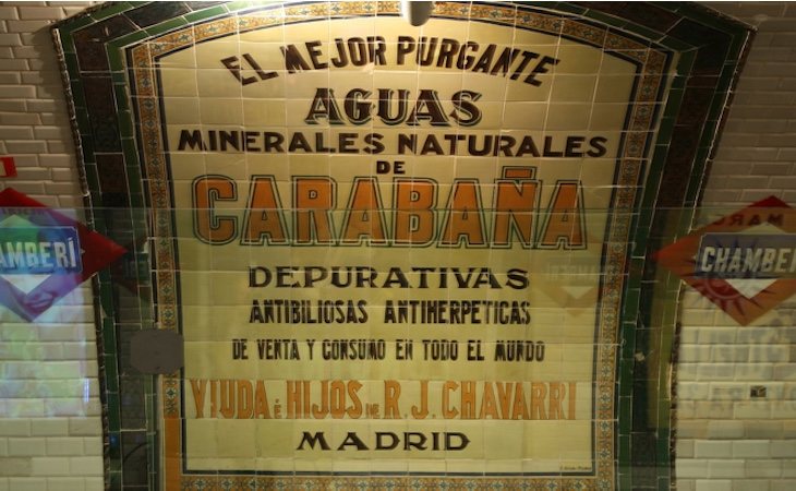 La estación de Chamberí está abierta como museo y admite visitas | Fuente: Metro de Madrid