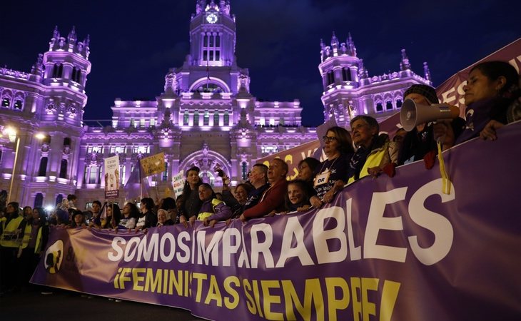 Manifestación por el día de la mujer en Madrid