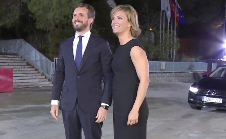 El líder del PP, Pablo Casado, ha llegado al Pabellón de Cristal donde se celebra el debate