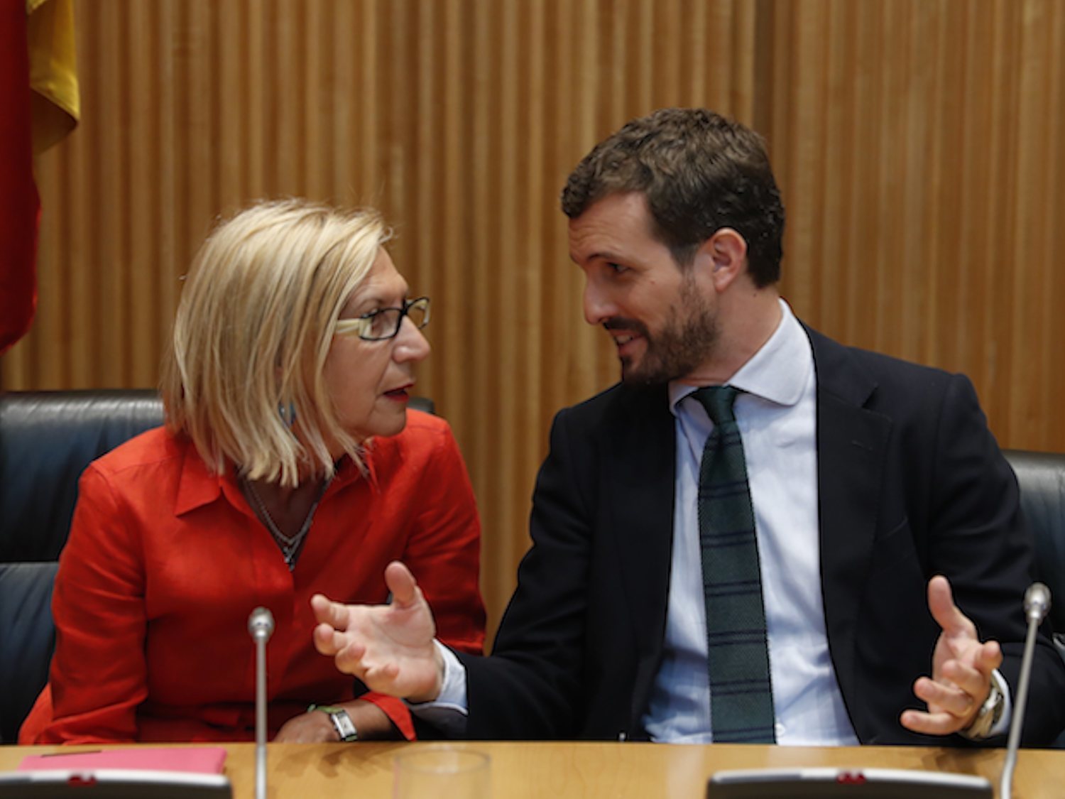 Rosa Díez se une al PP y pide el voto para Casado: "Quiero que tú ganes las elecciones"