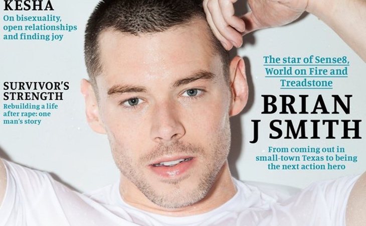 Brian J. Smith en la portada de Attitud