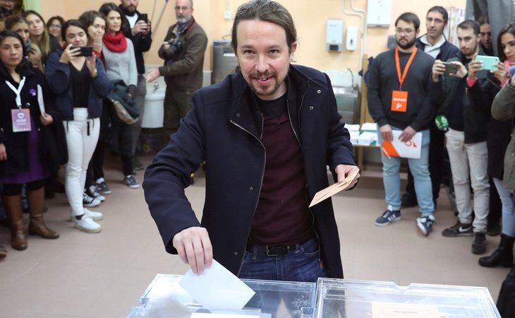 Pablo Iglesias, candidato de Unidas Podemos, ya ha votado: 'Dejemos los reproches atrás. Empecemos a trabajar todos juntos; con nuestra valentía y ...