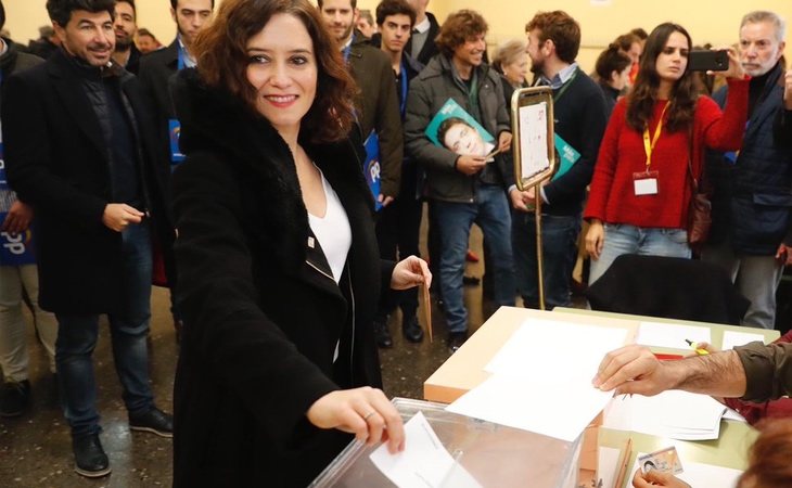 Isabel Díaz Ayuso, presidenta de la Comunidad de Madrid: Que todos los españoles puedan votar con tranquilidad, con seguridad y en libertad'