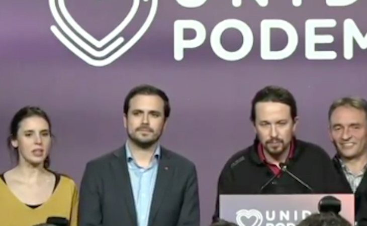 Pablo Iglesias: 'Hay que construir un Gobierno de coalición que ponga freno a la extrema derecha. Volvemos a tender la mano al PSOE y a Pedro ...