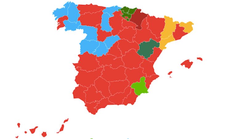 Así queda el mapa tras las elecciones generales