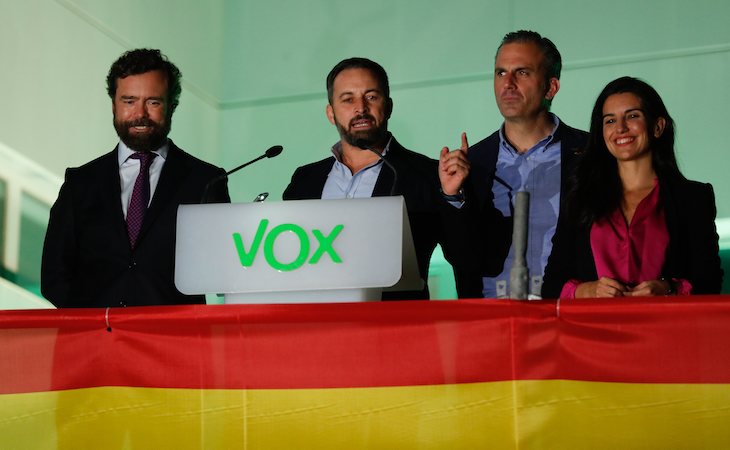 VOX, eufóricos tras los resultados electorales que los convierten en tercera fuerza