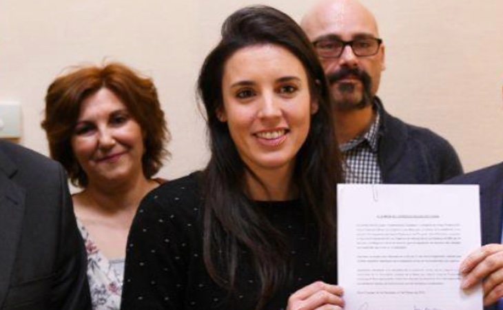 Irene Montero ha recibido una denuncia por parte de una escolta