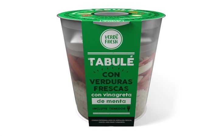 Tabulé con verduras fresas y vinagreta de menta