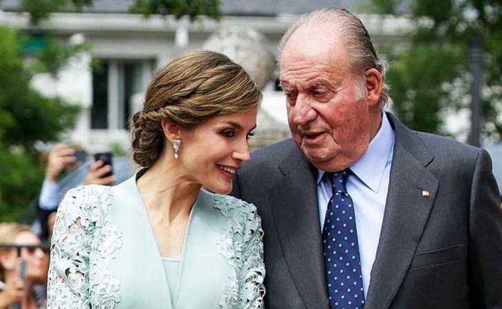 La reina Letizia y el emérito rey Juan Carlos