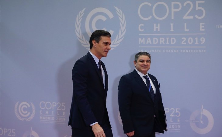 Pedro Sánchez en la inauguración de la Cumbre del Clima