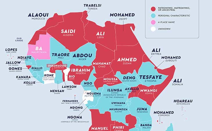 Apellidos más comunes en África