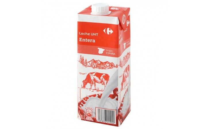 La leche de Carrefour tiene muy buena relación calidad-precio