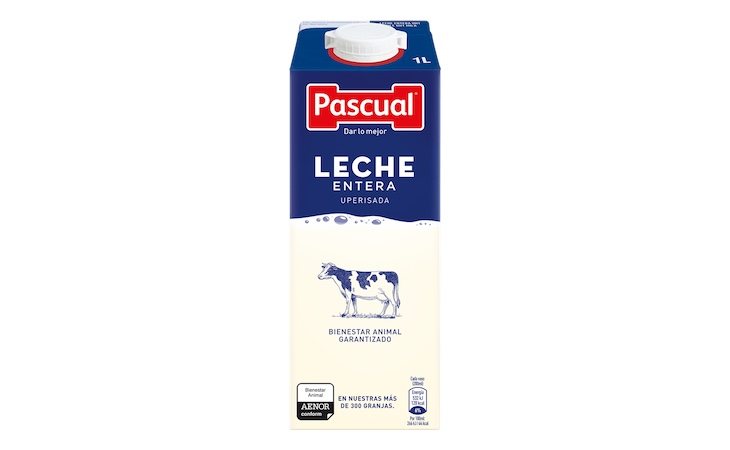 La leche pascual es la primera en el ránking, pero su precio es elevado 