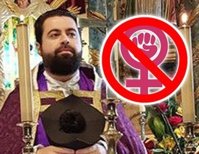 Un párroco gallego la lía en Twitter y llama a las feministas "manada de cerdas violadoras"
