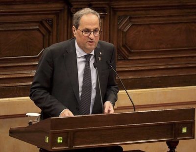 Quim Torra, condenado a inhabilitación por no retirar los lazos amarillos en campaña