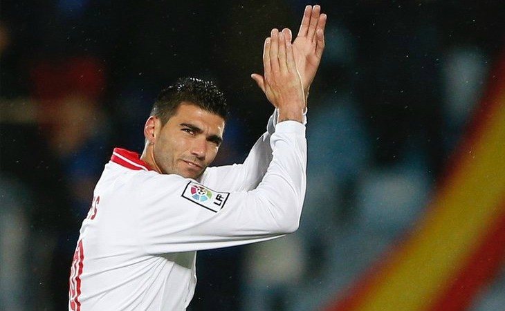 José Antonio Reyes durante un partido con el Sevilla F.C.