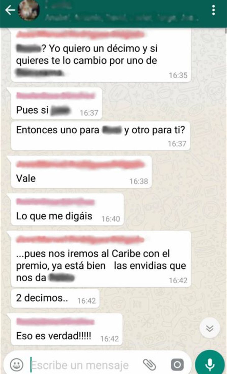 La conversación previa al sorteo en la que la familia conjeturó qué harían con el premio