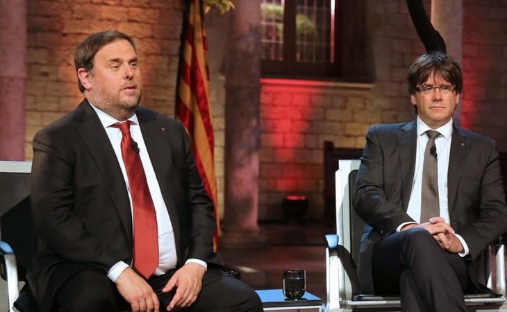 Puigdemont se ha beneficiado de la sentencia sobre Junqueras, pero el líder de ERC tiene problemas para adquirir su condición de eurodiputado porque tiene una sentencia | Premsa Generalitat de Catalunya