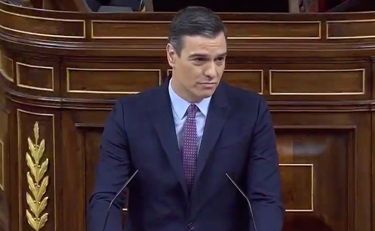 Pedro Sánchez comienza su discurso asegurando que 'no se va a romper España, sino el bloqueo'.