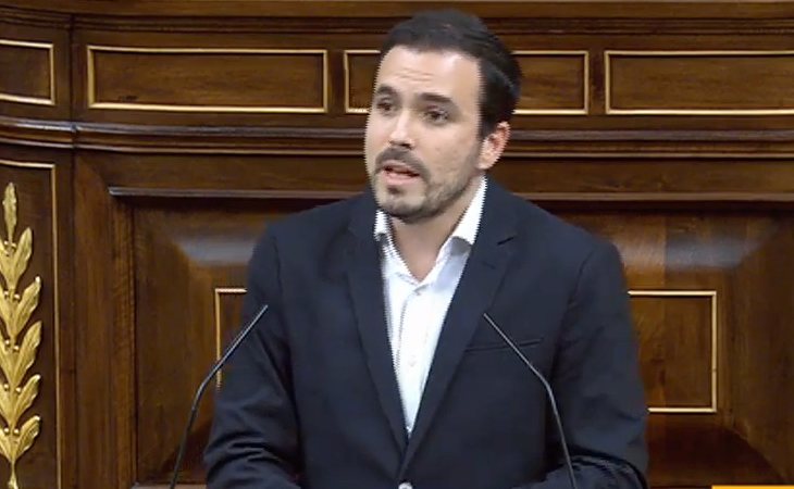 Alberto Garzón (IU) critica que en el debate de investidura las derechas no hablen de propuestas