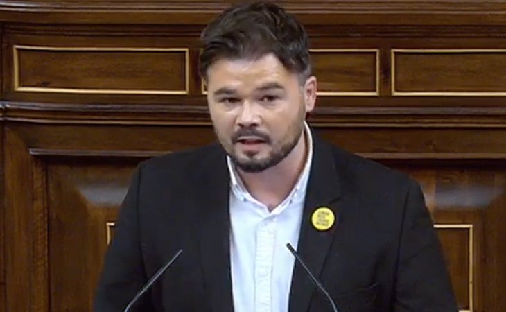 Gabriel Rufián (ERC), a la derecha sobre la inhabilitación de Quim Torra: 'Es un Golpe de Estado de libro'