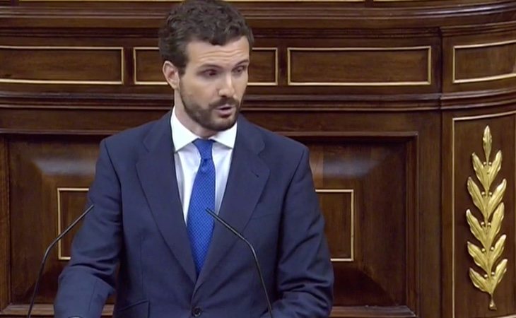 Pablo Casado: 'Nuestra democracia tiene dos enemigos: los terroristas y golpistas. Hoy ha puesto al país en sus manos'