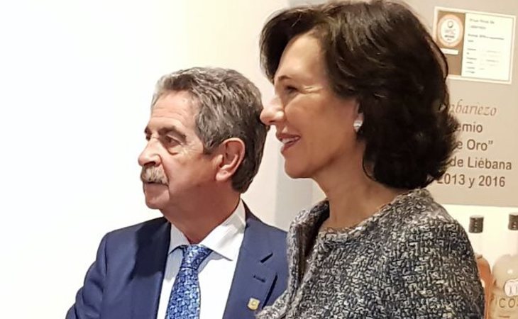 Miguel Ángel Revilla y Ana Botín