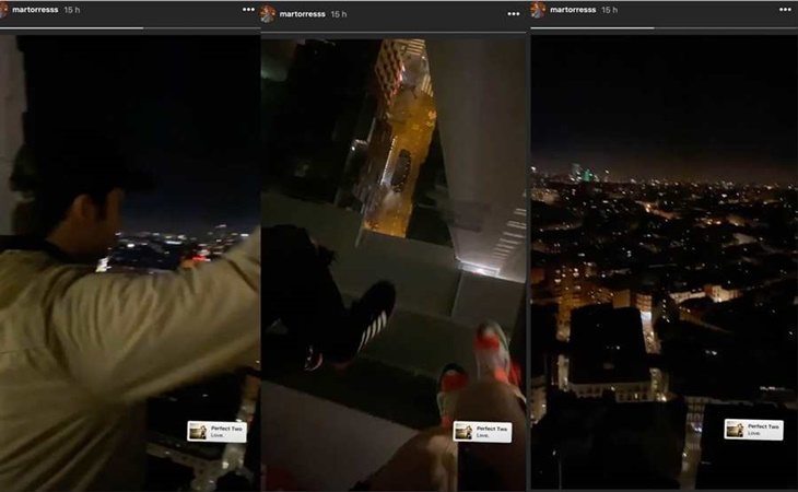 Capturas del vídeo que Mar Torres publicó en stories de Instagram