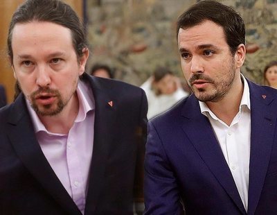 Qué significa el pin de Pablo Iglesias y Alberto Garzón en la toma de posesión ante el rey