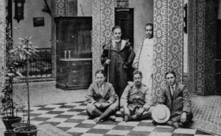 Interior de la casa de la familia Erzini en Tetuán