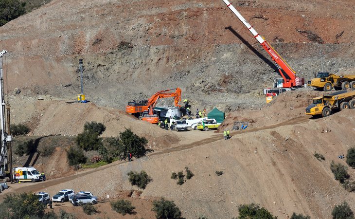 Dispositivo desplegado para rescatar a Julen