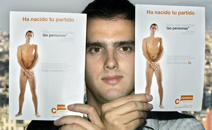 Albert Rivera, en 2006, presentando el programa político de Ciudadanos en Barcelona