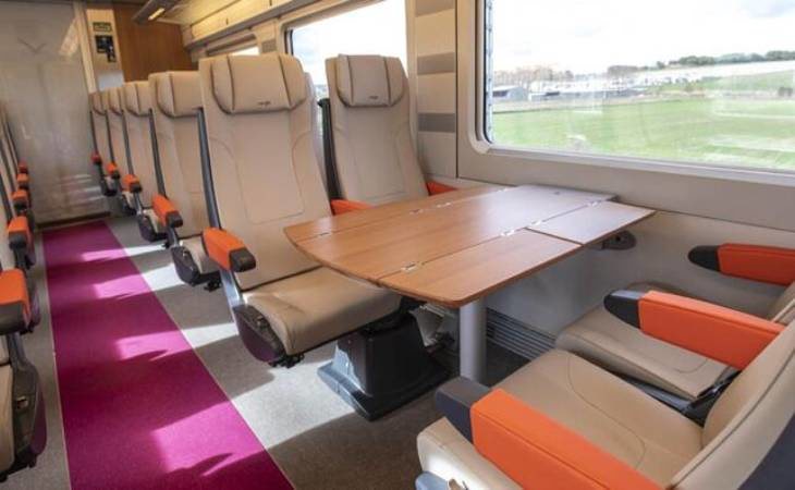 Interior del AVLO, tren AVE 'low cost' de Renfe