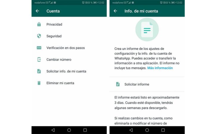 Ejemplo de cómo descargar el informe desde Android