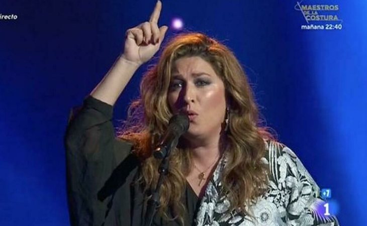 Estrella Morente durante su actuación en 'OT 2020'