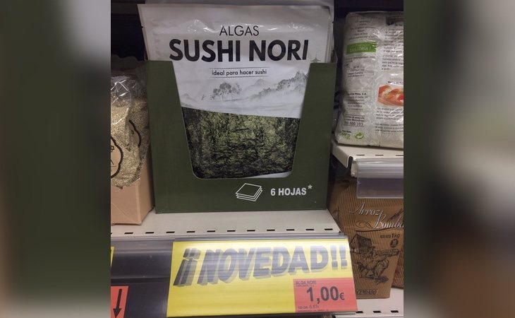 Mercadona ha retirado el Alga nori de Hacendado de todas sus tiendas