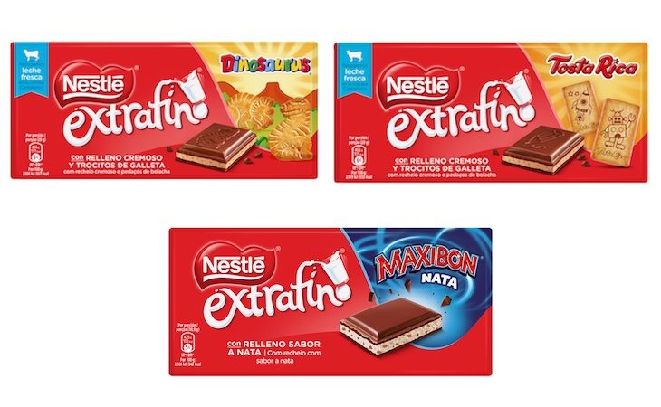 Chocolates Nestlé Extrafino rellenos