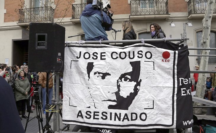 Protesta por el asesinato de José Couso e 2016