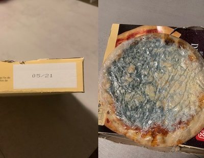 Compra una pizza de DIA con caducidad en 2021 y aparece llena de hongos