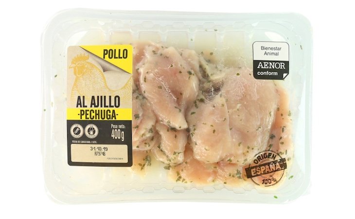 La pechuga de Lidl tiene un 87% de porcentaje de carne