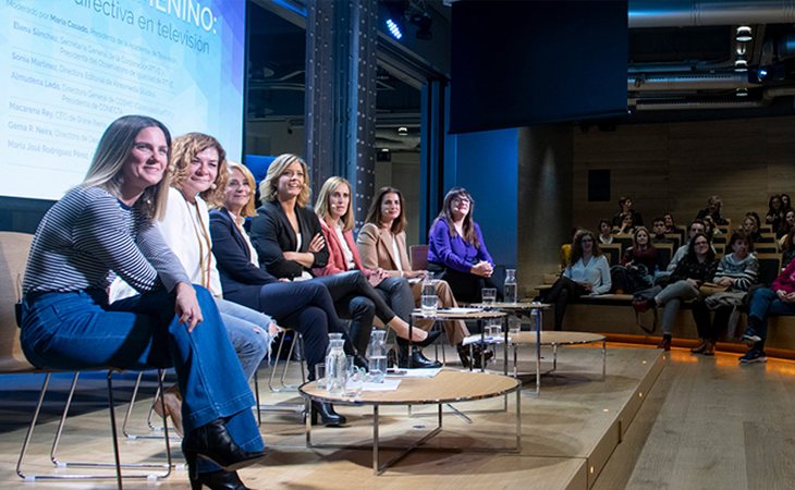 Las seis invitadas a la reunión contaron sus experiencias al frente de puestos directivos en el ámbito audiovisual español