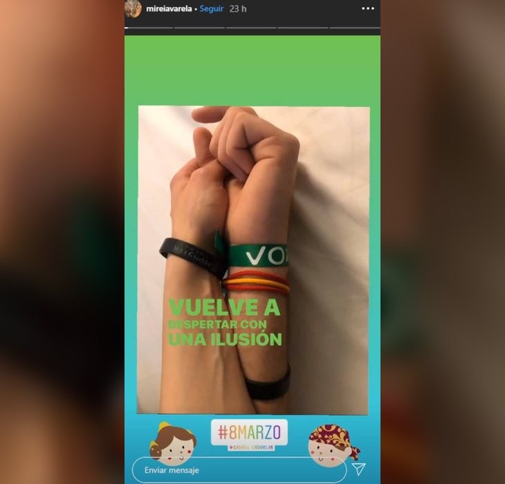 La historia que ha publicado Mireia Varela en su perfil de Instagram